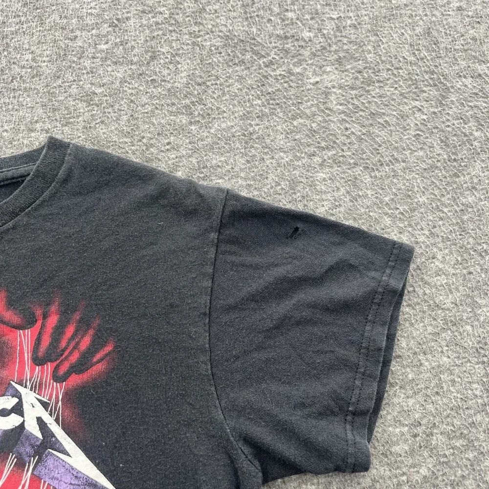 Metallica Master of Puppets T Shirt Mens S Black Tour Concert Rock Distressed